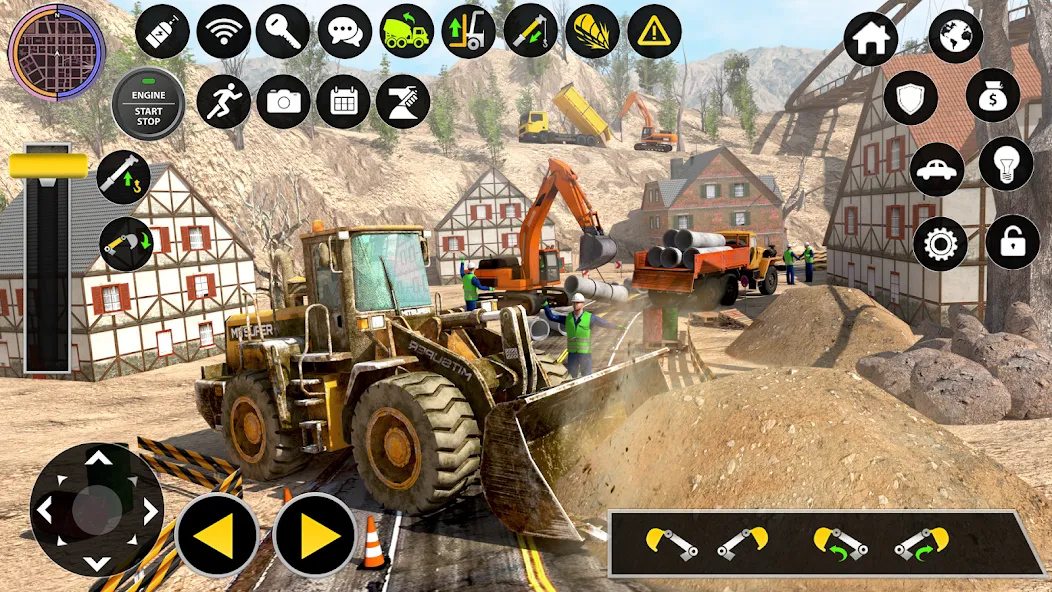 Construction Excavator Game 3D  [МОД Бесконечные монеты] Screenshot 3