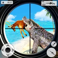 Взломанная Crocodile Hunting Animal Games (Крокодил Охота Игры с животными)  [МОД Бесконечные монеты] - полная версия apk на Андроид