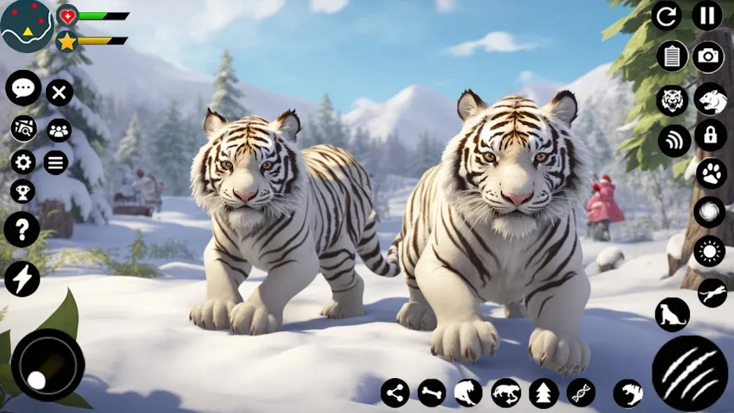 Arctic White Tiger Family Sim  [МОД Mega Pack] Screenshot 2