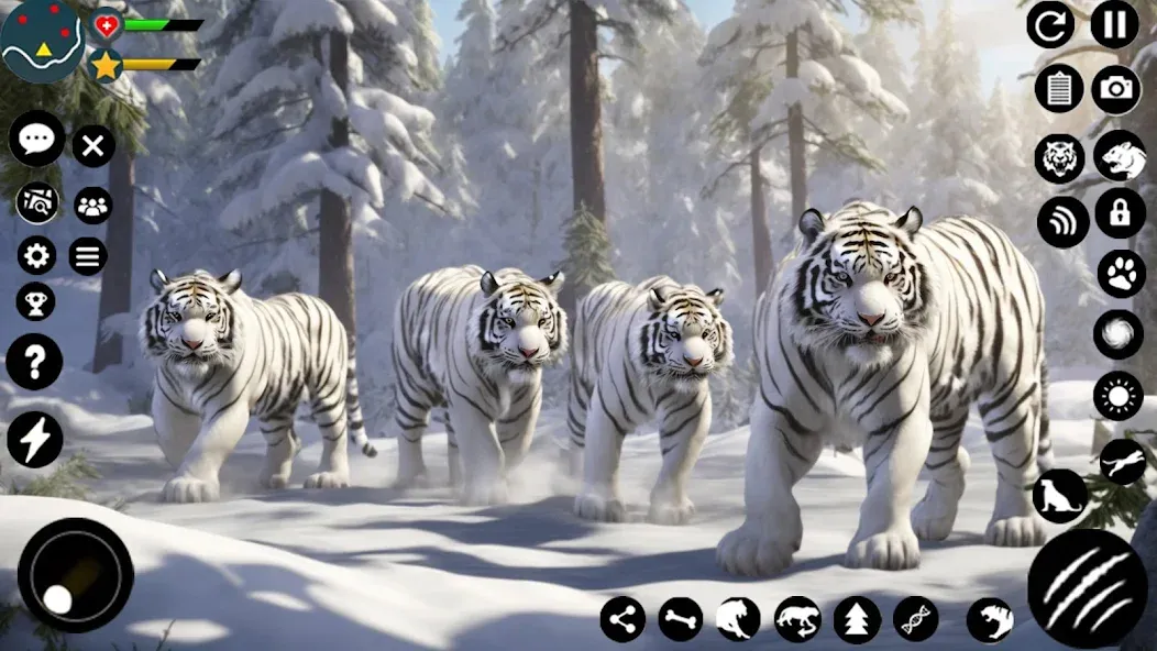 Arctic White Tiger Family Sim  [МОД Mega Pack] Screenshot 4