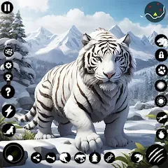 Взлом Arctic White Tiger Family Sim  [МОД Mega Pack] - последняя версия apk на Андроид