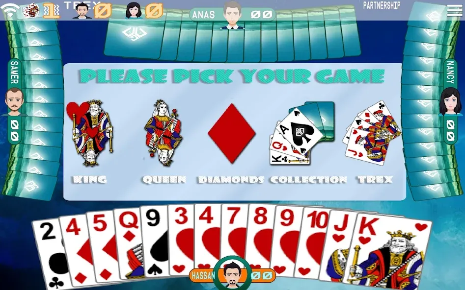 Golden Card Games Tarneeb Trix (Голден Кард Геймс Тарниб Трикс)  [МОД Mega Pack] Screenshot 3