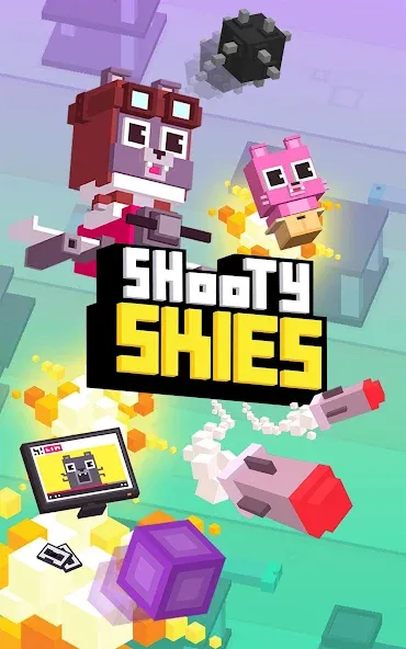 Shooty Skies (Шутый Скаиес)  [МОД Много денег] Screenshot 1