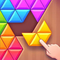 Взлом Triangles & Blocks (Полиблок)  [МОД Бесконечные монеты] - полная версия apk на Андроид