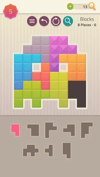 Polygrams - Tangram Puzzles (Полиграммы)  [МОД Бесконечные деньги] Screenshot 5