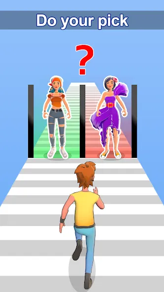 Girl Run 3D - Fun Running Game (девушка бежит)  [МОД Меню] Screenshot 3