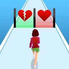 Взлом Girl Run 3D - Fun Running Game (девушка бежит)  [МОД Меню] - стабильная версия apk на Андроид