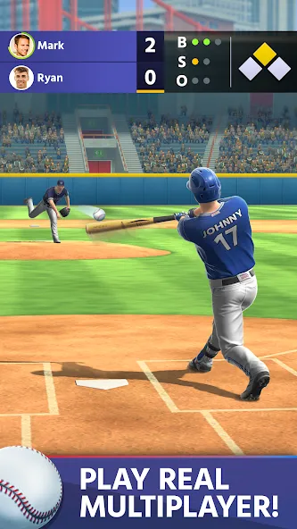 Baseball: Home Run Sports Game (Бейсбол)  [МОД Все открыто] Screenshot 1