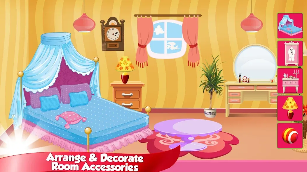 Girl Doll House Design & Clean  [МОД Все открыто] Screenshot 4