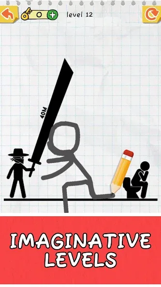 Draw 2 Save: Stickman Puzzle (Дроу 2 Сэйв)  [МОД Бесконечные деньги] Screenshot 1