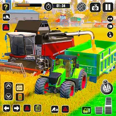 Взлом Tractor Farming Game Harvester  [МОД Unlimited Money] - полная версия apk на Андроид