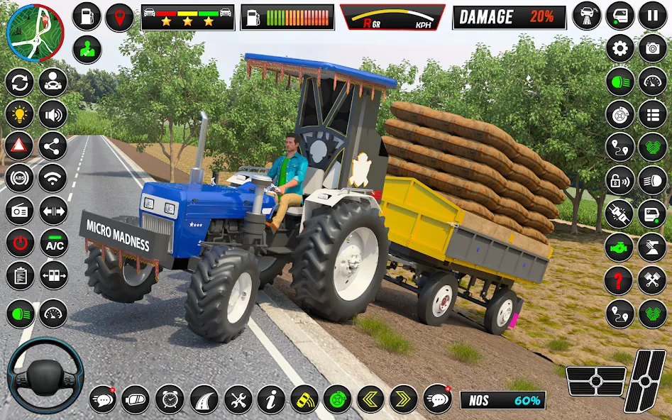 Indian Tractor Games Simulator  [МОД Все открыто] Screenshot 4