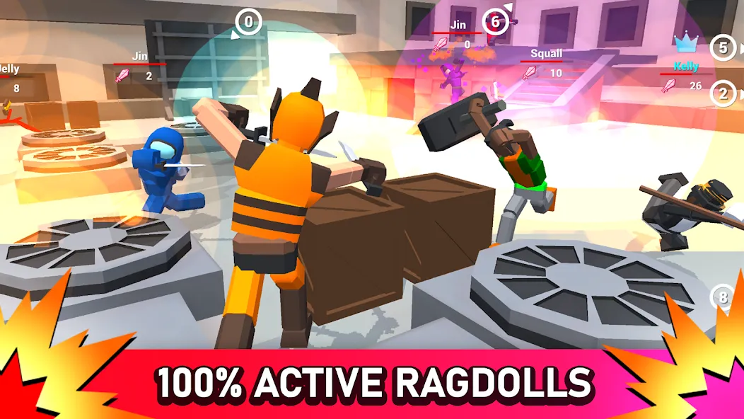 Smashgrounds.io: Ragdoll Arena  [МОД Unlimited Money] Screenshot 1