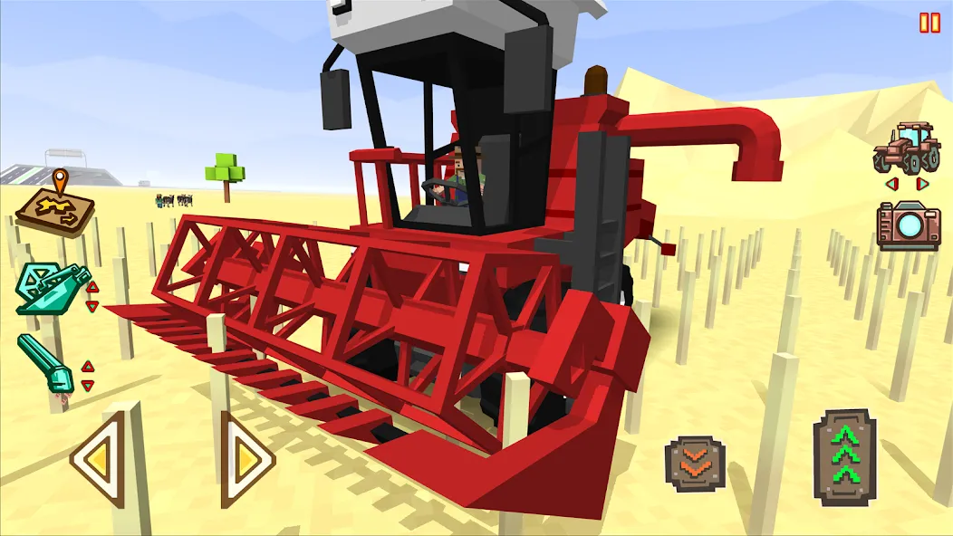 Blocky Farm Racing & Simulator  [МОД Много денег] Screenshot 1