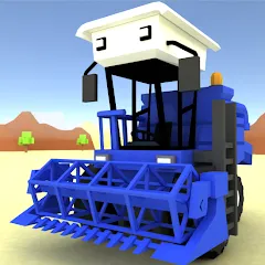 Скачать взломанную Blocky Farm Racing & Simulator  [МОД Много денег] - последняя версия apk на Андроид