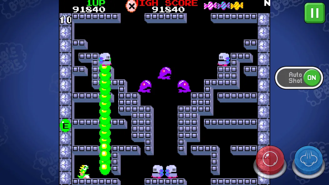 BUBBLE BOBBLE classic (БАБЛ БОББЛ классика)  [МОД Unlocked] Screenshot 2