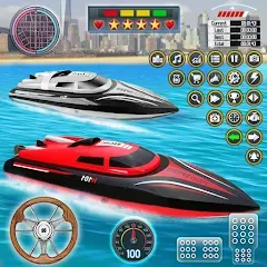 Скачать взлом Speed Boat Racing: Boat games  [МОД Все открыто] - последняя версия apk на Андроид