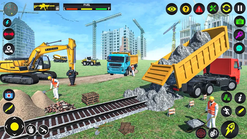 Excavator Simulator Crane Game (Экскаватор Симулятор Кран Игра)  [МОД Много денег] Screenshot 1