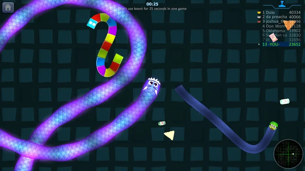 Snake Hunt: Worm io Games Zone  [МОД Unlimited Money] Screenshot 1