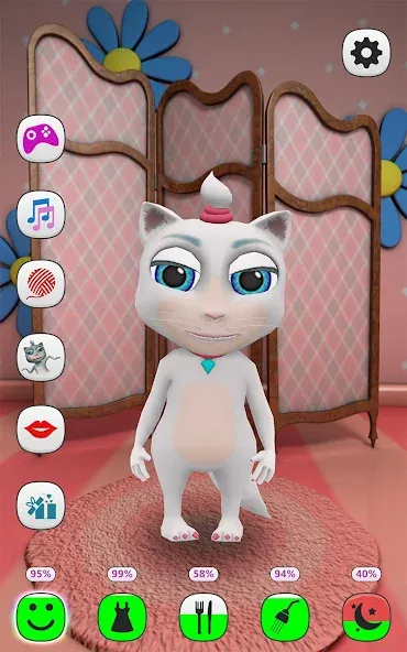 My Talking Kitty Cat  [МОД Unlocked] Screenshot 1