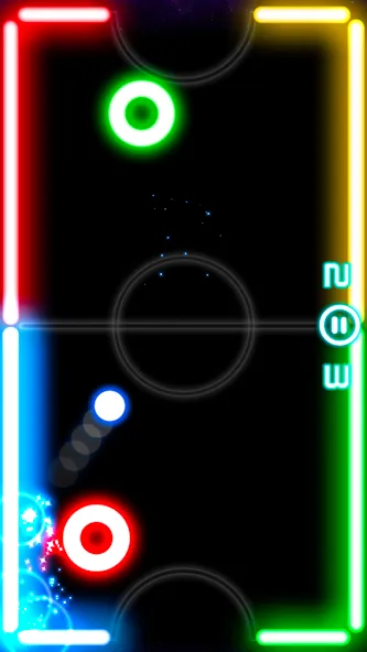 Glow Hockey (Глоу Хоккей)  [МОД Много монет] Screenshot 1