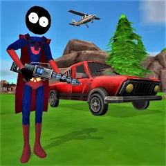 Взлом Stick Superhero  [МОД Все открыто] - последняя версия apk на Андроид