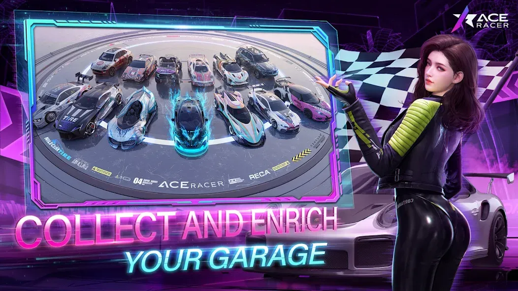 Ace Racer (Эйс Рейсер)  [МОД Много денег] Screenshot 2