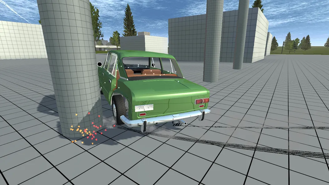 Simple Car Crash Physics Sim (Симулятор физики простого автомобильного столкновения)  [МОД Меню] Screenshot 1