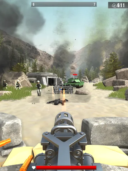 Infantry Attack: War 3D FPS (Инфантерийская атака)  [МОД Menu] Screenshot 5