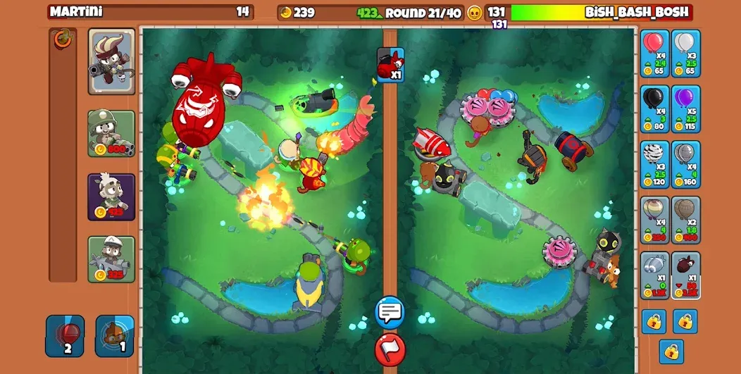 Bloons TD Battles 2 (Блунс ТД Батлс 2)  [МОД Меню] Screenshot 2