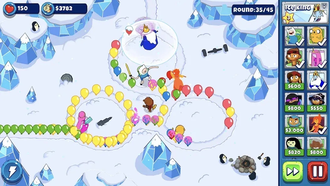 Bloons Adventure Time TD (Блунс Приключения Времени ТД)  [МОД Mega Pack] Screenshot 1