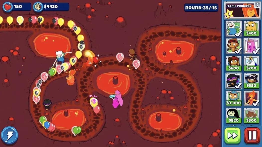 Bloons Adventure Time TD (Блунс Приключения Времени ТД)  [МОД Mega Pack] Screenshot 4