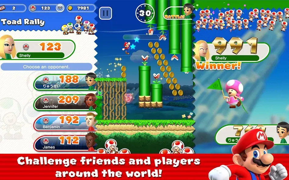 Super Mario Run (упер Марио Ран)  [МОД Бесконечные деньги] Screenshot 4