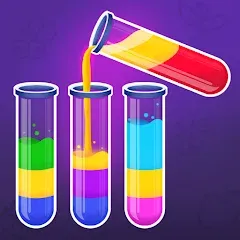 Взлом Color Water Sort Wooden Puzzle (Цвет воды Сорт Вуди Пазл)  [МОД Menu] - последняя версия apk на Андроид