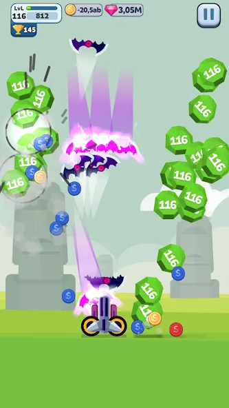 Ball Blast Cannon blitz mania (Балл Бласт Кэннон блиц мания)  [МОД Много денег] Screenshot 2