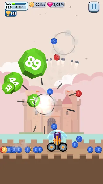 Ball Blast Cannon blitz mania (Балл Бласт Кэннон блиц мания)  [МОД Много денег] Screenshot 5