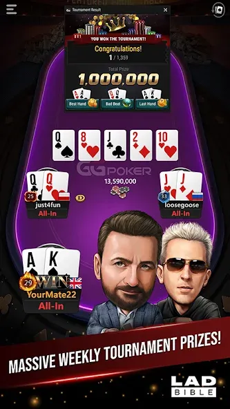 GGPoker UK - Real Online Poker (Покер Великобритания)  [МОД Бесконечные деньги] Screenshot 1