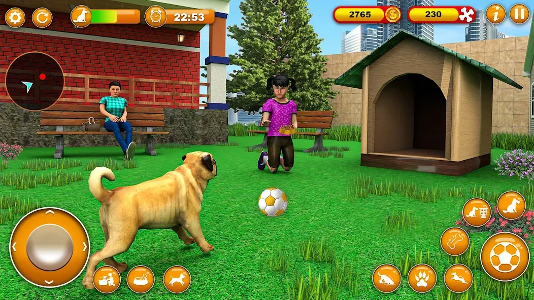 Pet Dog Family Adventure Games  [МОД Бесконечные монеты] Screenshot 2