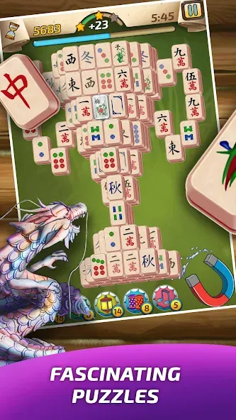 Mahjong Village  [МОД Бесконечные деньги] Screenshot 1