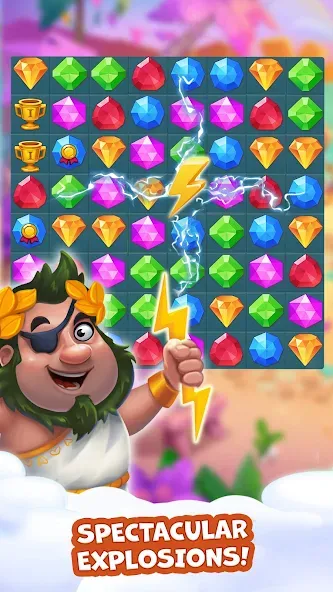 Pirate Treasures: Jewel & Gems  [МОД Unlimited Money] Screenshot 3