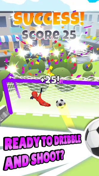 Crazy Kick! Fun Football game  [МОД Много денег] Screenshot 2