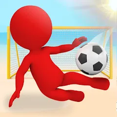 Скачать взломанную Crazy Kick! Fun Football game  [МОД Много денег] - последняя версия apk на Андроид