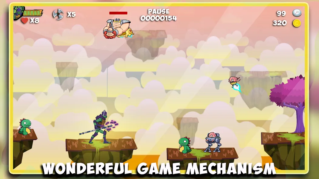 The turtle adventur ninja hero  [МОД Mega Pack] Screenshot 4