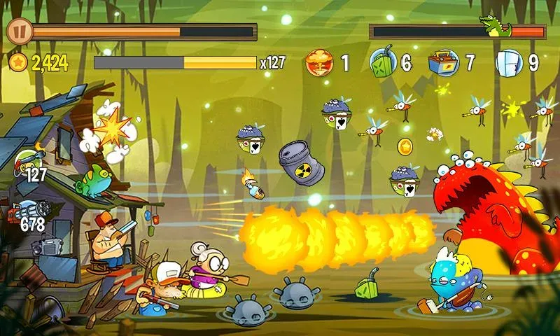 Swamp Attack (Свомп Аттак)  [МОД Много монет] Screenshot 5