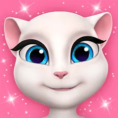 Взломанная My Talking Angela  [МОД Menu] - полная версия apk на Андроид