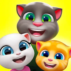 Скачать взломанную My Talking Tom Friends  [МОД Mega Pack] - последняя версия apk на Андроид