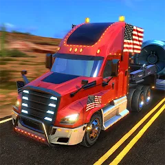 Скачать взломанную Truck Simulator USA Revolution (Трак Симулятор США Революция)  [МОД Unlimited Money] - последняя версия apk на Андроид