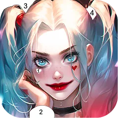 Взломанная Clown Color, Paint by number  [МОД Меню] - полная версия apk на Андроид