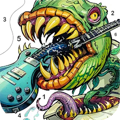 Скачать взломанную Dark Fantasy Coloring Games  [МОД Unlimited Money] - полная версия apk на Андроид
