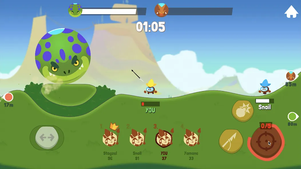 Tiny Hunters - Monsters Attack (Тини Хантерс)  [МОД Бесконечные монеты] Screenshot 5